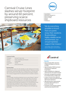Carnival Cruise Lines - Case Study: VMware, Inc.