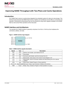 Improving NAND Throughput with Two-Plane and Cache