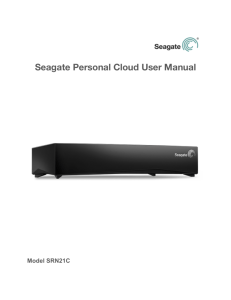 Seagate Personal Cloud User Manual