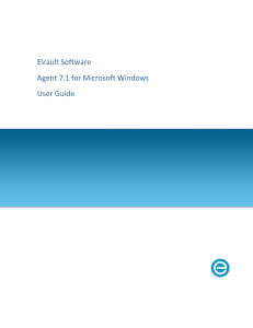 EVault User Guide for Windows Agent