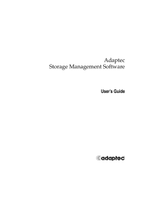 Storage Management Software User's Guide