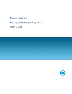 Exchange Plug-in User Guide