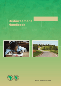Disbursement Handbook - African Development Bank