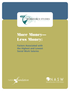 More Money— Less Money - Center for Workforce Studies