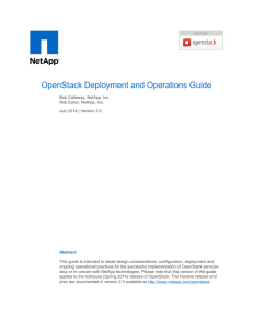 OpenStack Deployment and Operations Guide
