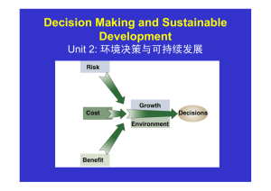 Risk and Cost: Elements of Decision Making