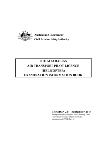 The Australian Air Transport Pilot Licence (Helicopter) Examination
