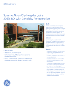 Summa Akron City Hospital Case Study
