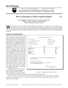 How to Interpret a Water Analysis Report