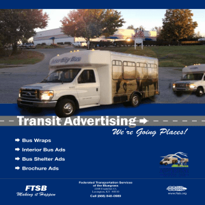 Transit Advertising Brochure - Federated Transportation Services of