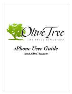 iPhone User Guide - Olive Tree Bible Software