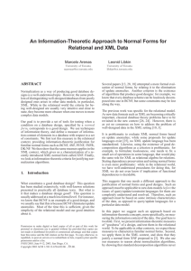 An Information-Theoretic Approach to Normal Forms for Relational