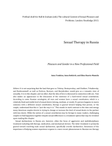 Sexual Therapy in Russia