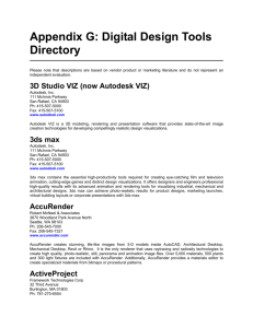 Appendix G: Digital Design Tools Directory