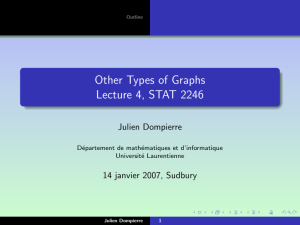 Other Types of Graphs Lecture 4, STAT 2246