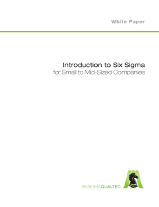 Full White Paper - Six Sigma, Six Sigma Training, Six Sigma