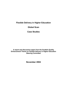 Flexible Delivery in Higher Education
