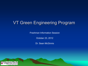 Green Engineering - College of Engineering