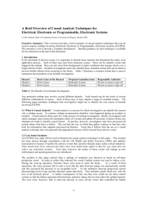 A Brief Overview of Causal Analysis Techniques for Electrical