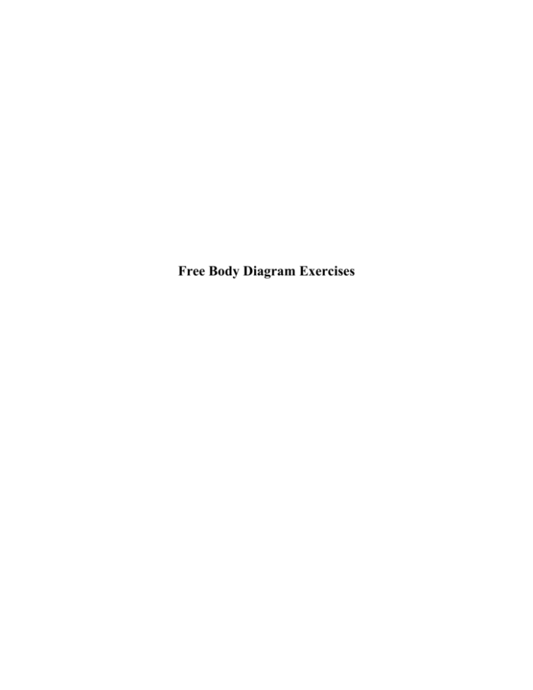 Free Body Diagram Exercises