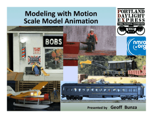 Scale Model Animation for Model Railroading