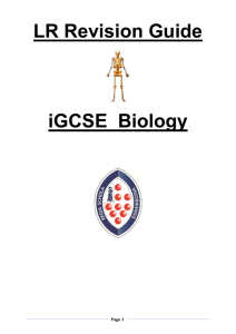 LR Revision Guide iGCSE Biology