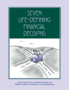 Seven Life-Defining Financial Decisions