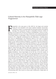 Cultural Paternity in the Flateyjarbók Óláfs saga Tryggvasonar