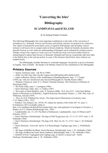 'Converting the Isles' Bibliography - Department of Anglo