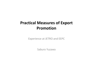 Practical Measures of Export Promotion