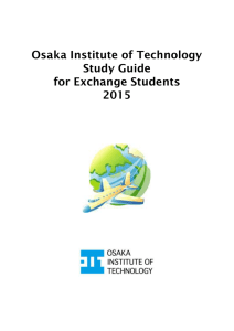 Osaka Institute of Technology Study Guide for Exchange Students