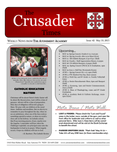May 19th Crusader Times