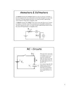 Ammeters & Voltmeters RC – Circuits