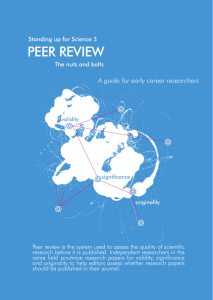 Peer Review - Sense about Science