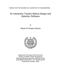 An Interactive Traction Motors Design and Selection Software