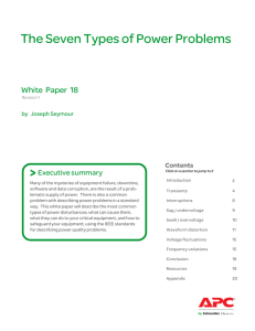 The Seven Types of Power Problems