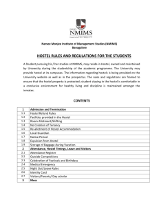 hostel rules and regulations for the students