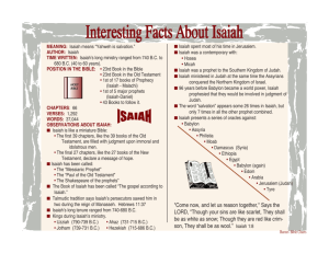 Interesting Facts about Isaiah