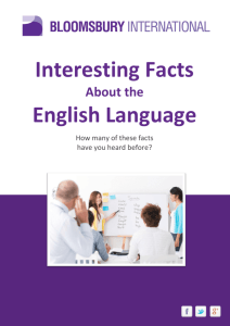 Interesting Facts English Language