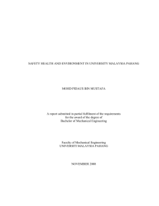 safety health and environment in university