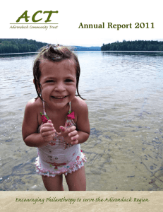 2011 Annual Report - Adirondack Foundation