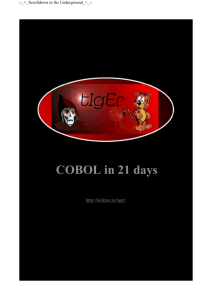 Teach Yourself COBOL in 21 days Second Edition