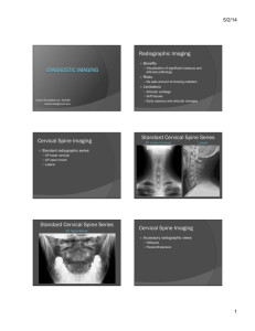 Radiographic Imaging Cervical Spine Imaging Standard Cervical