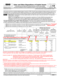 IRS Form 8949 SAMPLE 2013