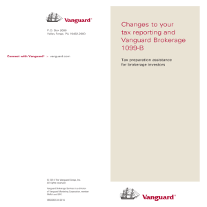 Changes to your tax reporting and Vanguard Brokerage 1099-B