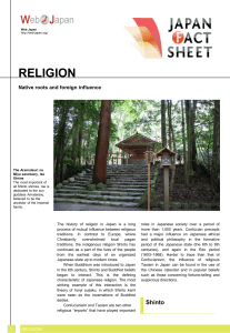 Japan Fact Sheet: Religion