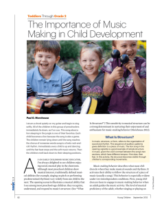 The Importance of Music Making in Child Development