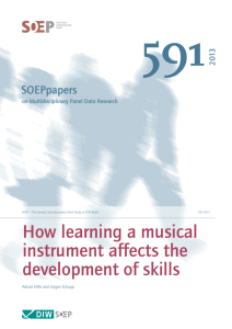 How Learning a Musical Instrument Affects the Development of Skills