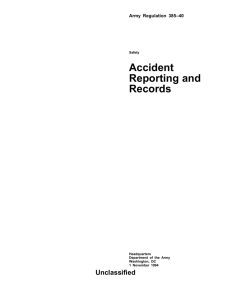 Accident Reporting and Records