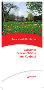 customer service charter and contract